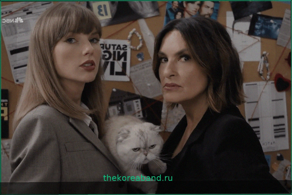 Тейлор Свифт на «Эмми»: неожиданное появление с детективом Оливией Бенсон и своей кошкой